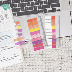 400 Pcs Romantic Index Stickers 20 Colors Waterpr