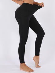 Thickened Yoga Pants With Pocket High Stretch Leggings