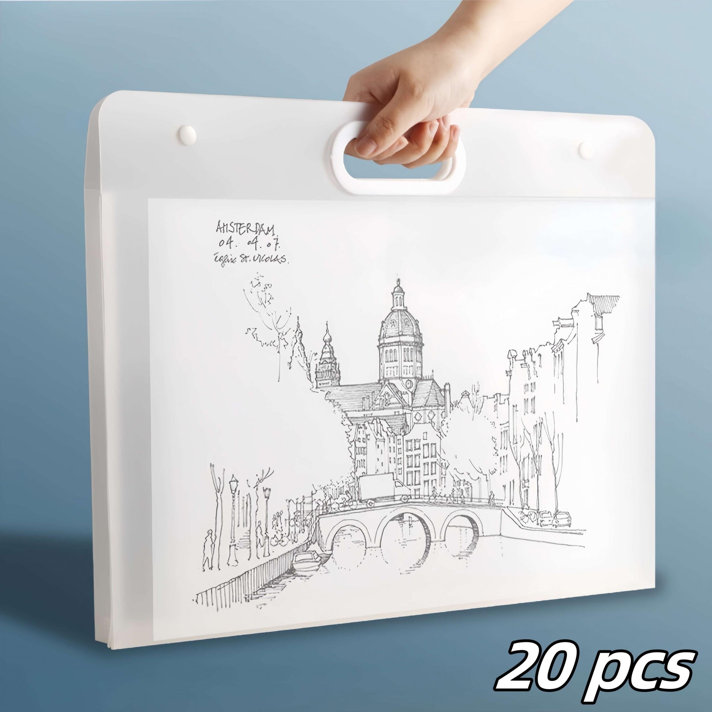 4K Photo Albums Art Bags Art Storage Sketch Portfolio A3 Document Bag