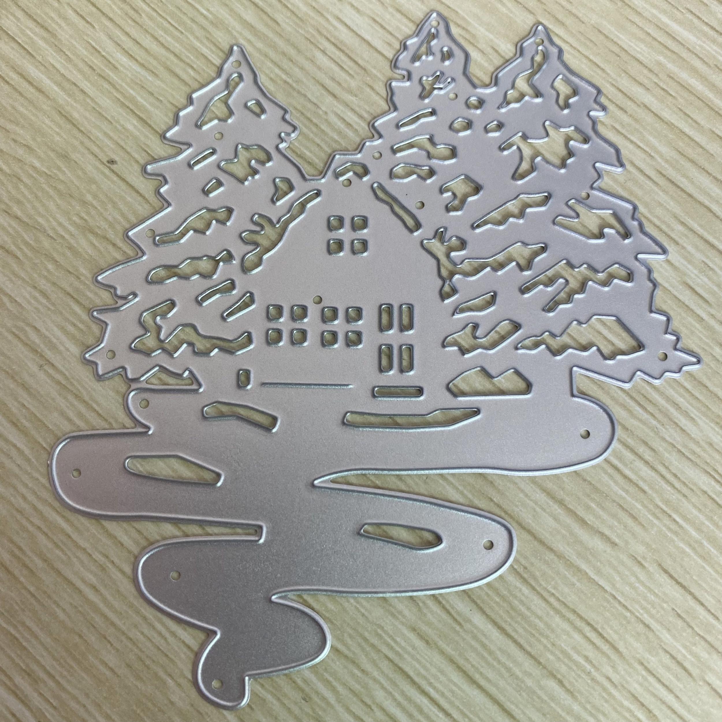 House Building Metal Cutting Dies Stencil DIY Scrapbooking