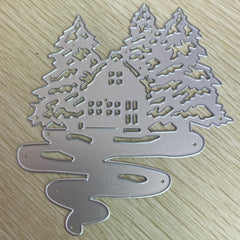 House Building Metal Cutting Dies Stencil DIY Scrapbooking