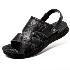 Men's Open Toe Hook Loop Sandals Non Slip Beach Shoes Summer