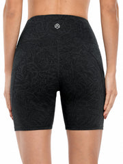 High Waist Yoga Shorts with Pocket High-Stretch Running Fitness Cycling Sports