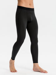 Men's Quick Drying Compression Fitness Long Pants with Pocket
