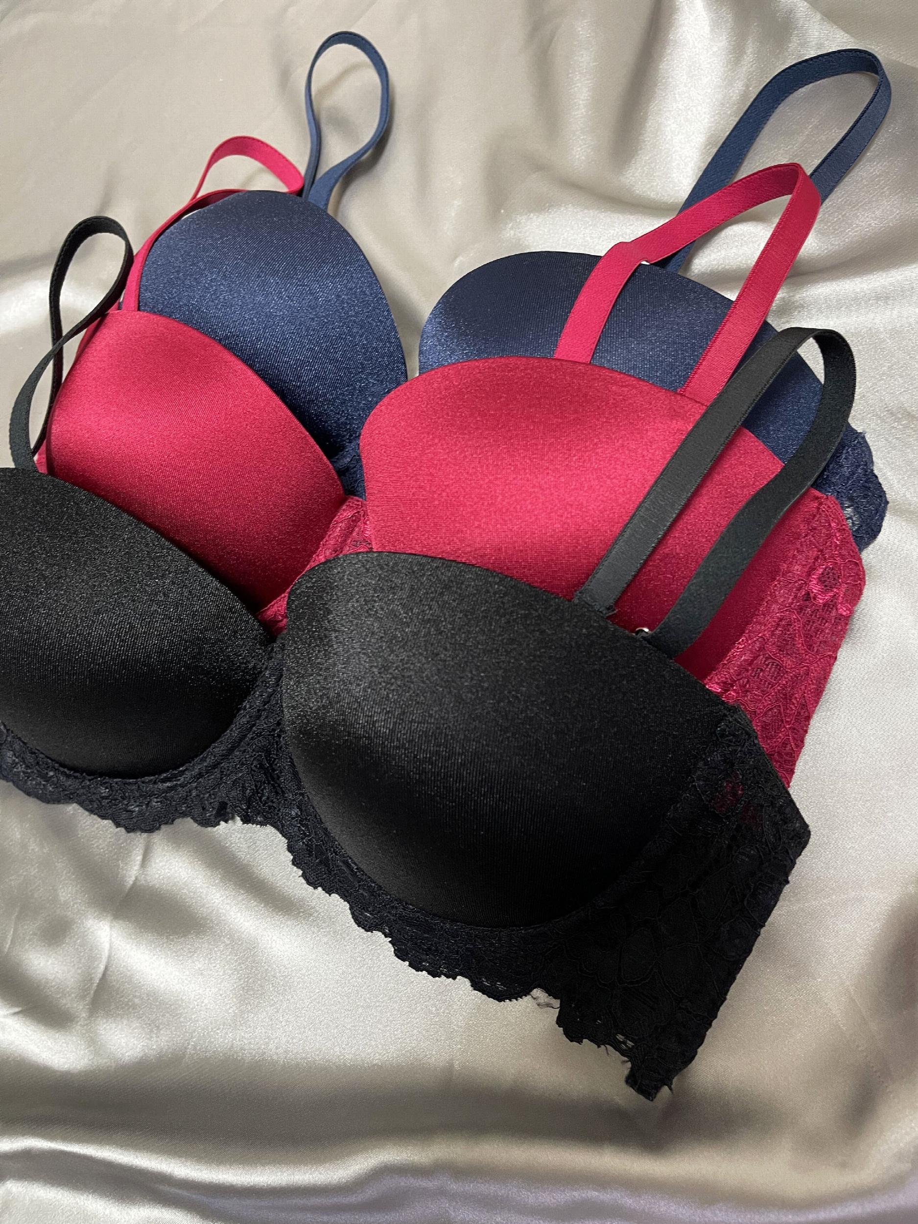 3pcs Lace T Shirt Bras Push Up Bra Women's Lingerie