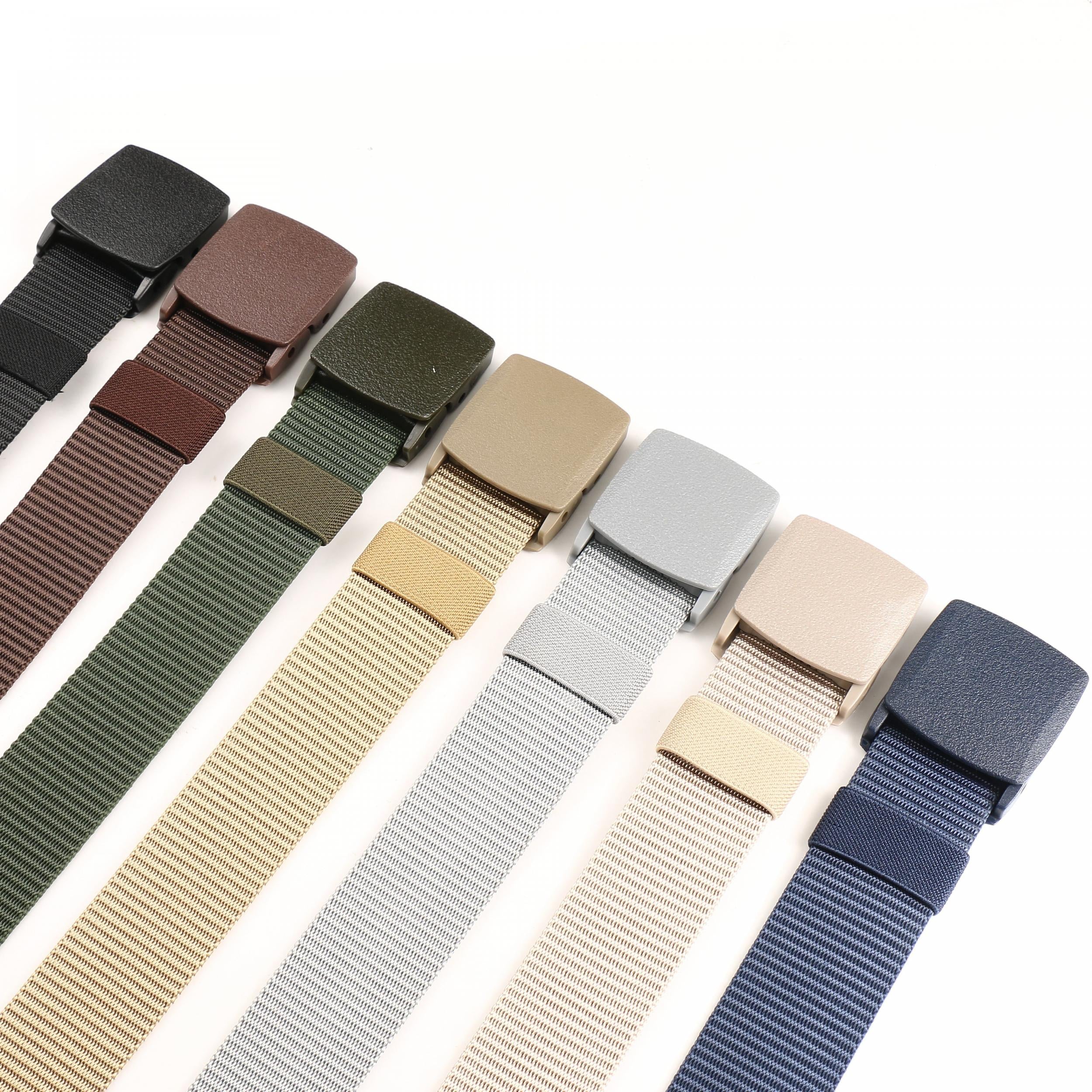 Outdoor Military Belt Plastic Buckle Nylon Canvas Belt