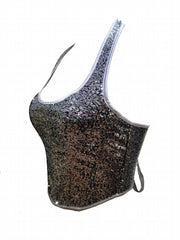 Sequin Shaping Halter Top Tummy Control Backless