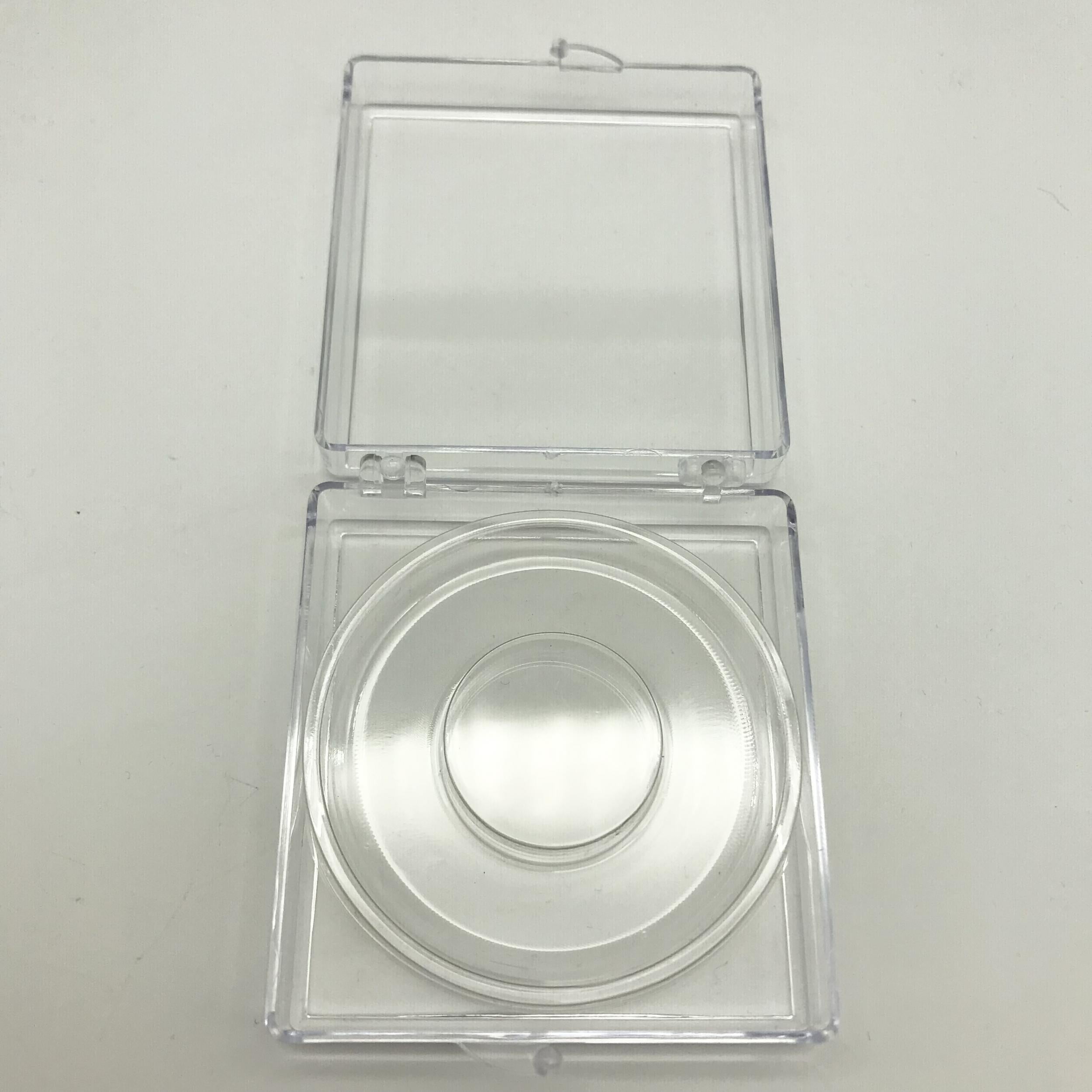 Square Clear False Eyelash Plastic Box, Reusable Case for 1 Pair Lashes