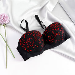Lace Push Up Bra Comfy & Breathable Bow Tie Lingerie