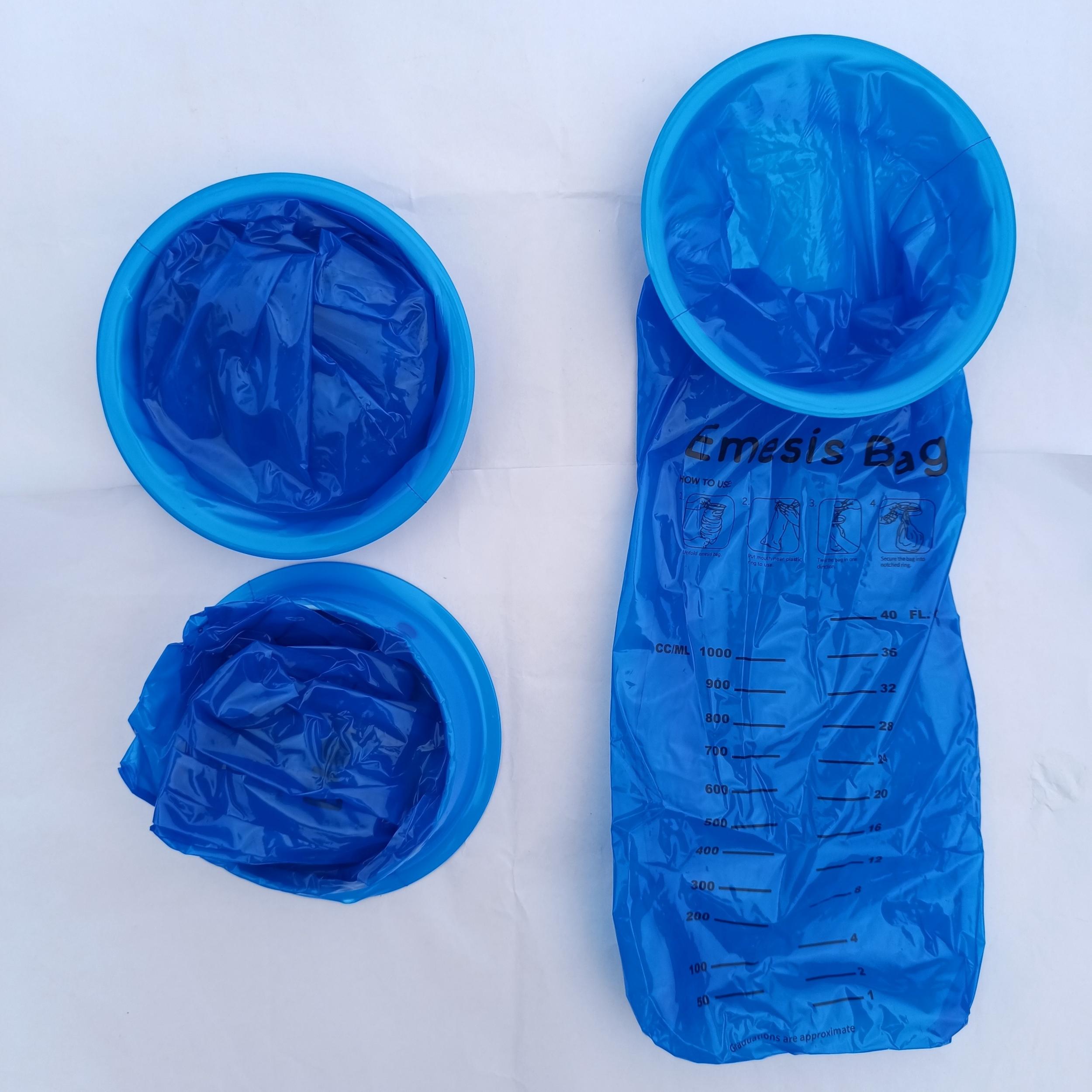 1000ml Disposable Vomit Bags Leak Resistant Portable Travel Motion Sickness