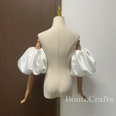 Satin Bridal Gown Wedding Dress Shawl Romantic Style Breathable