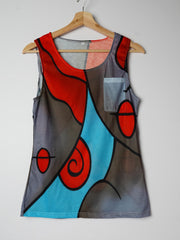 Crew Neck Tank Top for Summer Women's Clothing
