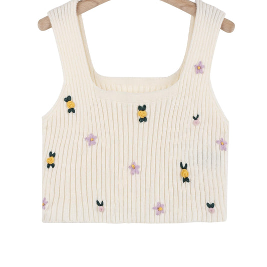 Floral Print Tank Top Summer Sleeveless Top Women's Clothing