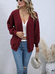 Vintage Long Sleeve Cardigan Women's Clothing
