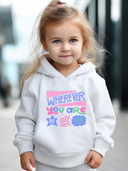 Girls Long Sleeve Hooded Sweatshirt & Sweatpants Set