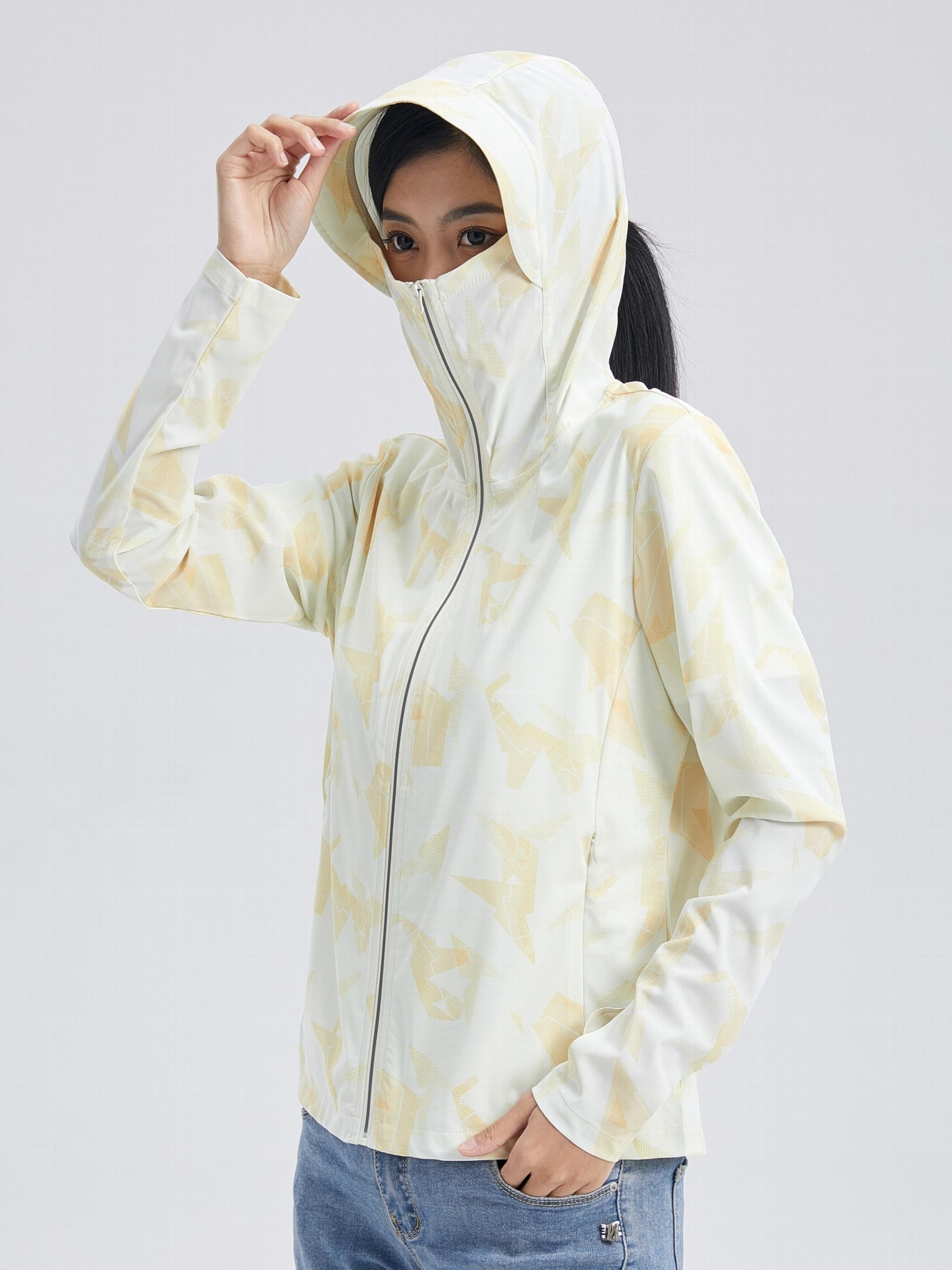 Geometric Pattern UPF50 Ice Silk Sun Protection Jacket