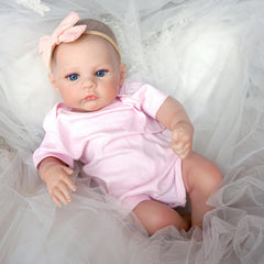 Realistic 3D Skin Reborn Baby Doll with Visible Veins, Lifelike Newborn Toy