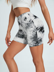 Tie Dye High Waist Shorts Casual Seamless Summer Slim Shorts Women's Clothing