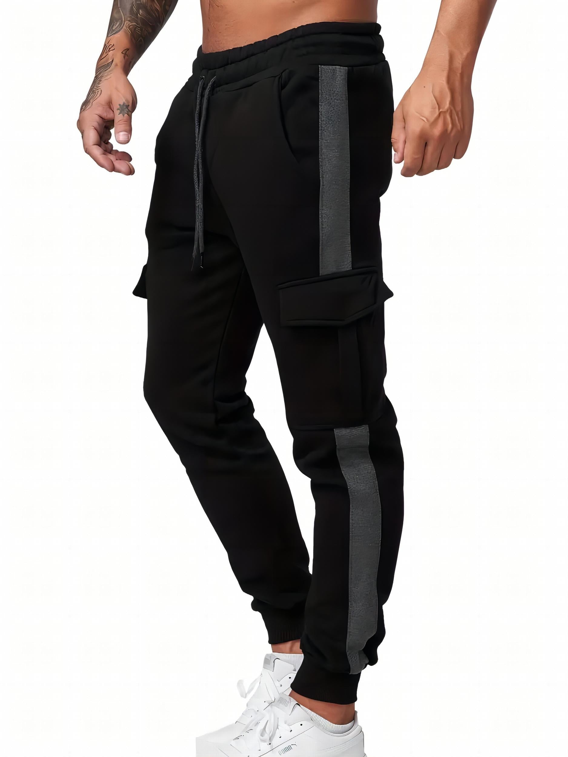 Men's Stretch Joggers with Drawstring Waist