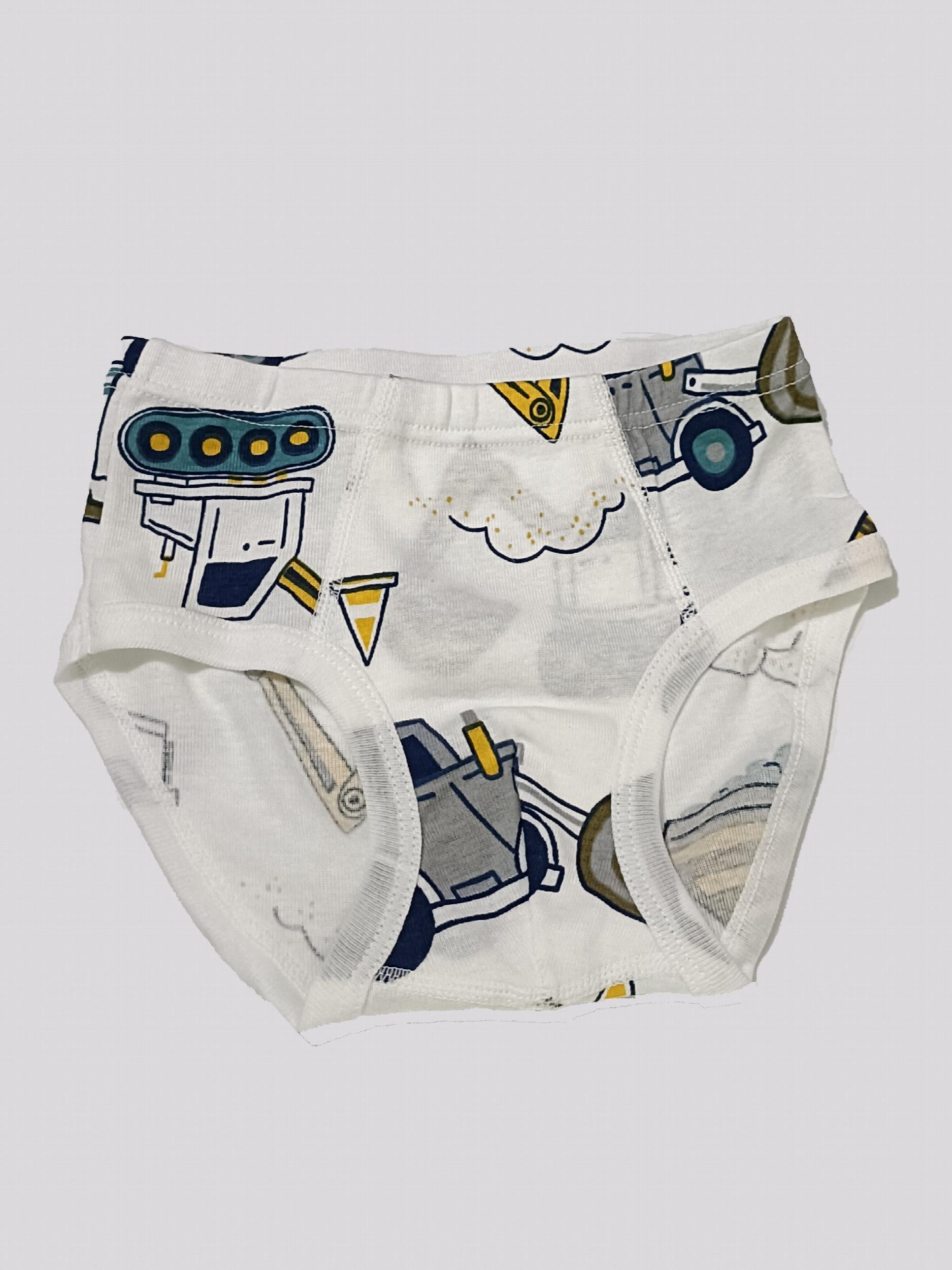 3pcs Boys Cartoon Print Cotton Briefs Underwear