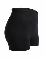 Sports Shorts Women's Plus Solid Hip Lifting High Rise