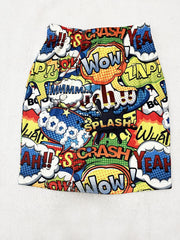 Graffiti Print Mini Skirt Street Wear Hip Summer Skirt