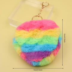 Rainbow Girls Coin Purse Plush Wallet Money Card Holder Small Pocket