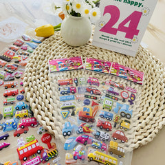 Small Vehicle Truck Stickers for Birthday Party Favors and Scrapbooking