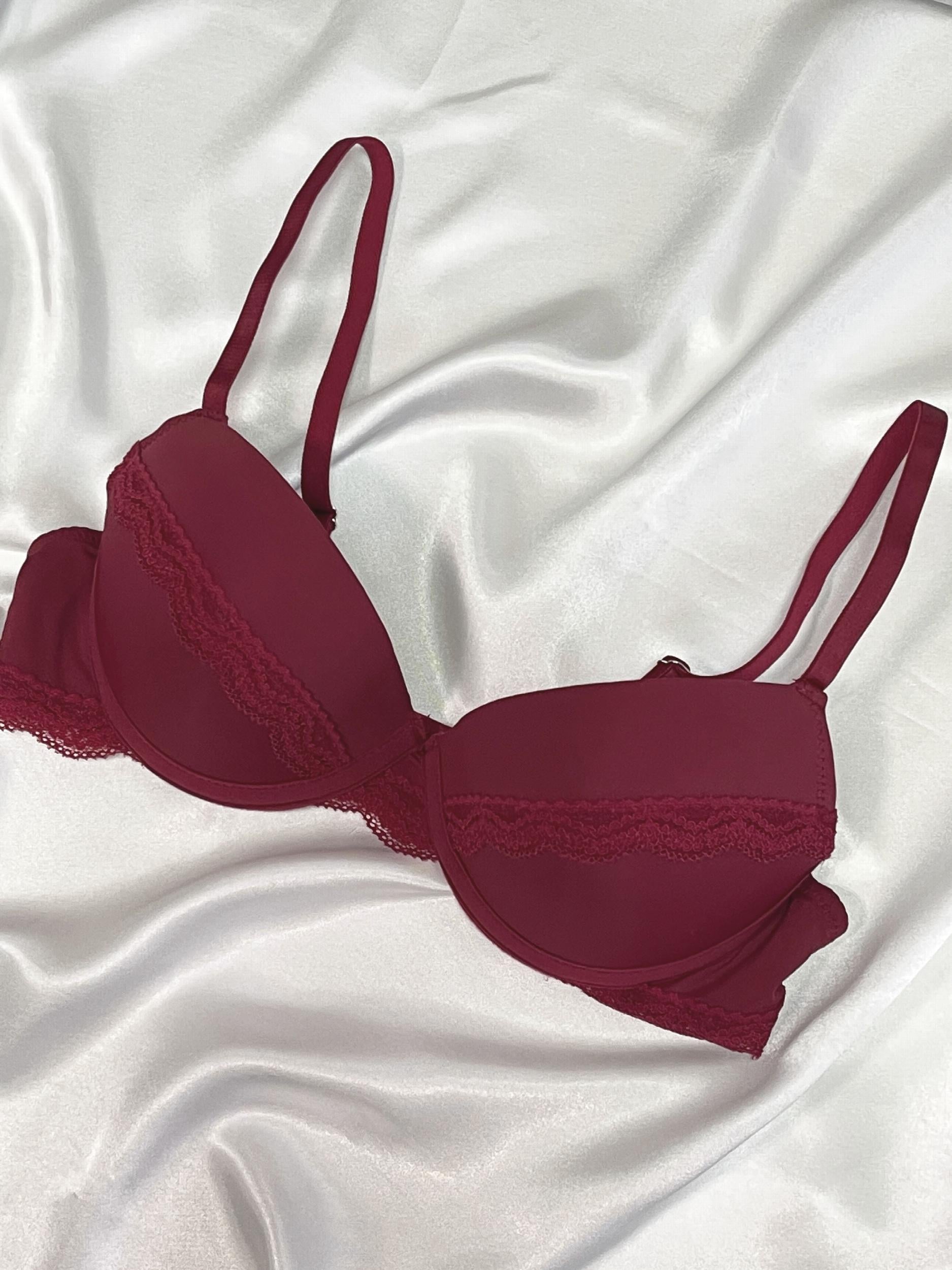 Lace Push Up Bra with Scallop Trim