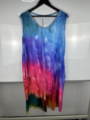 Casual Dress Women's Plus Random Print Round Neck Tank Dress