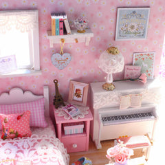 24 Scale Mini Dollhouse Kit with Room Accessories and Furniture