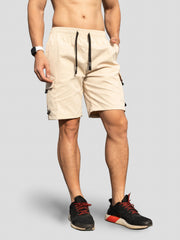 Classic Cargo Shorts Men's Casual Pocket Waist Drawstring Cargo Shorts