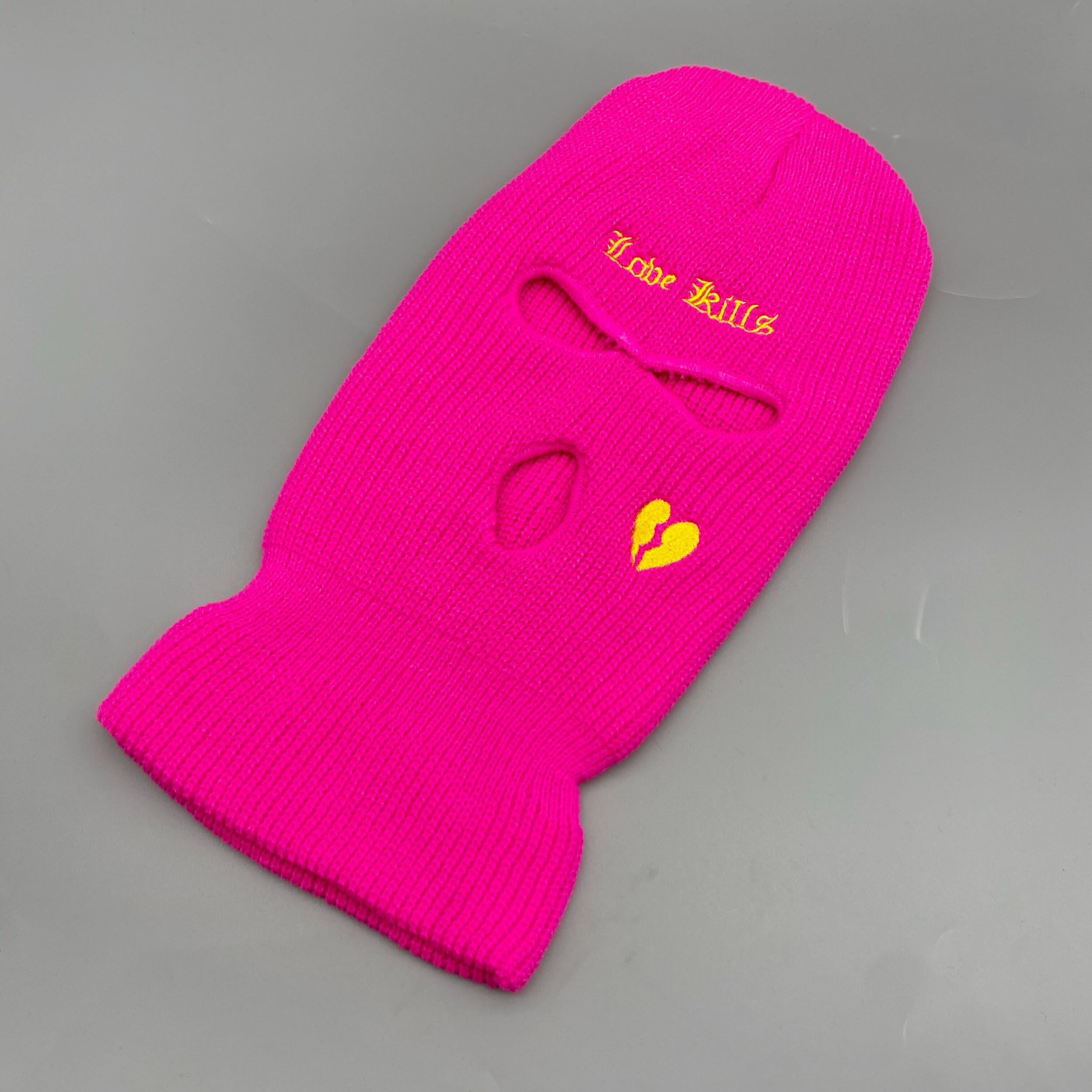 Y2K Gothic Letter Ski Mask Hip Hop Knit Hat
