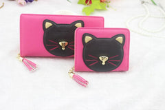 Cartoon Cat Women's Long Wallet Handbag Purse