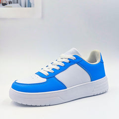 Women's Contrast Skate Shoes Casual Lace Up Outdoor Shoes