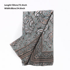 Men's Ethnic Style Cashew Flower Scarf
