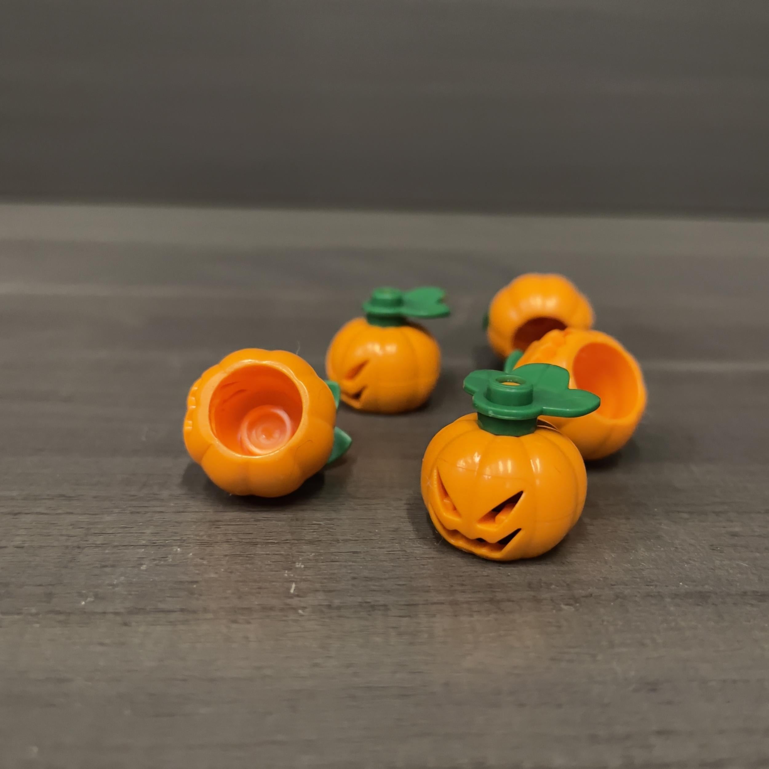 Halloween Pumpkin Building Blocks DIY Accessories Mixed Colors