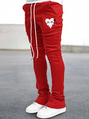 Men's Drawstring Flare Pants