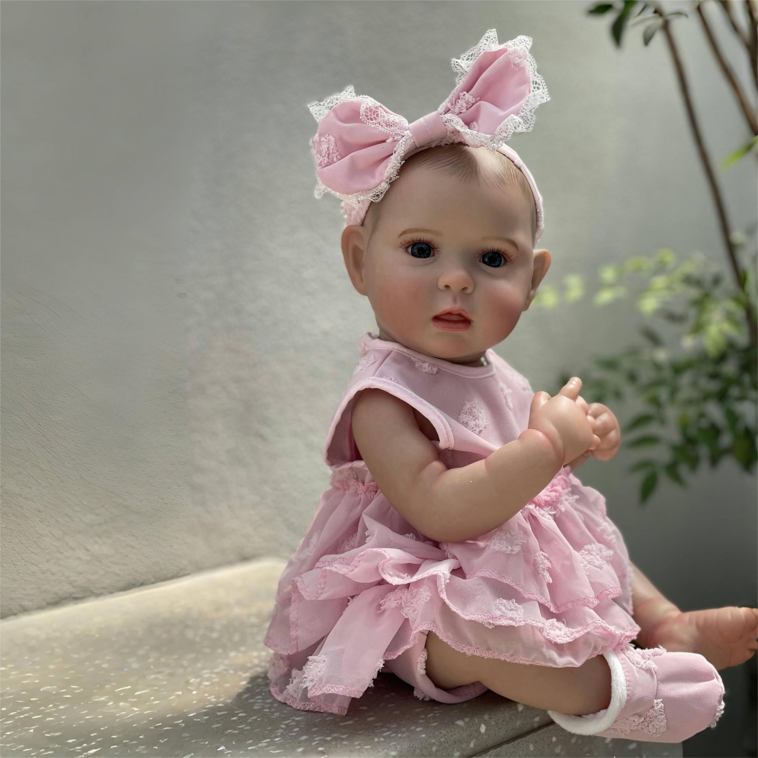 Hand-Painted Lifelike 48 Youngsters Girl Reborn Doll - Waterproof Vinyl