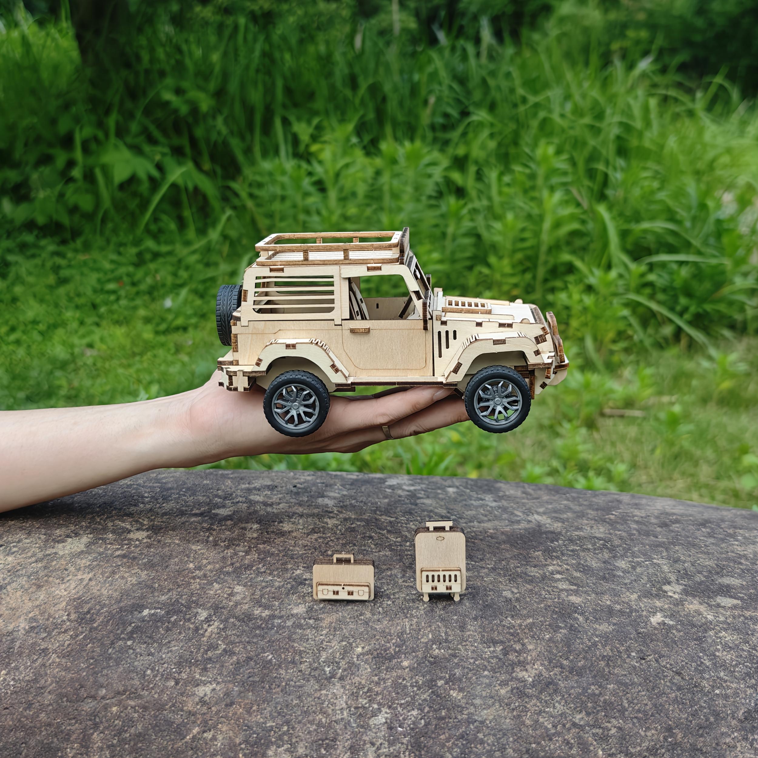 Wooden Off Road Vehicle 3D Puzzle DIY Gift