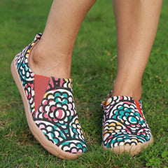 Floral Printed Slip On Canvas Shoes for Women