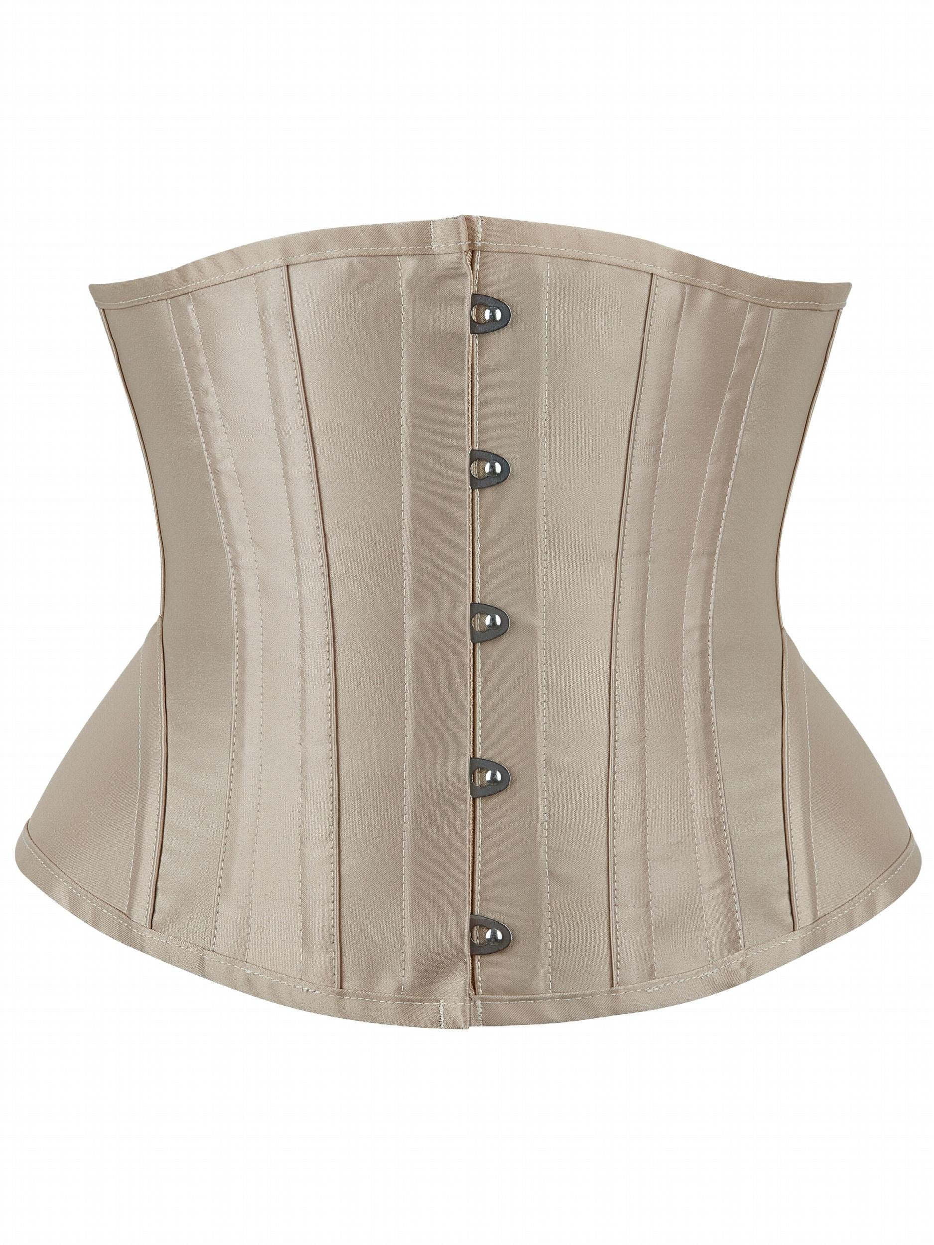Corset 14 Steel Boned Lace Up Waist Training Bustier Top