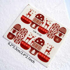 Christmas Water Nail Art Stickers Decals