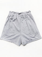 Solid Drawstring Shorts Casual Button Front Shorts For Spring & Summer