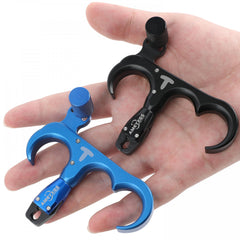 3-Finger Metal Release for Compound Bow - Adjustable Thumb Trigger