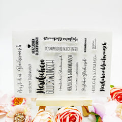 Birthday Seal Stamp DIY Silicone Transparent Gift 16 x 10cm