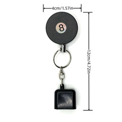 Retractable Billiard Chalk Case Pool Cue Holder Protective Cover