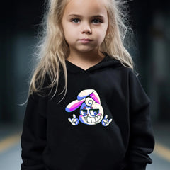 Funny Bunny Print 2pcs Girls Outfits For Sports Spring Fall Outdoor Gift