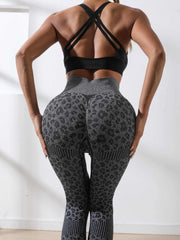 Leopard Print High Stretch Butt Lifting Sports Leggings