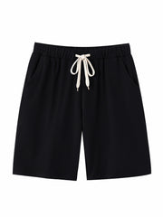 Summer Drawstring Loose Shorts Elastic Waist Sports Biker Yoga Shorts
